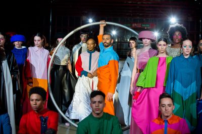 Cierre desfile hombres y mujeres Maison Mesa en la pasarela MFBW Madrid 2020