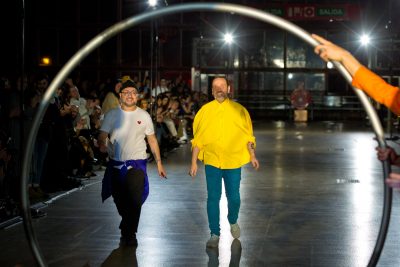 Maison Mesa y Dani Pannullo cierre desfile MFBW Madrid 2020