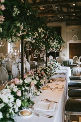 Decoración floral mesa nupcial, Silvosa hermanos